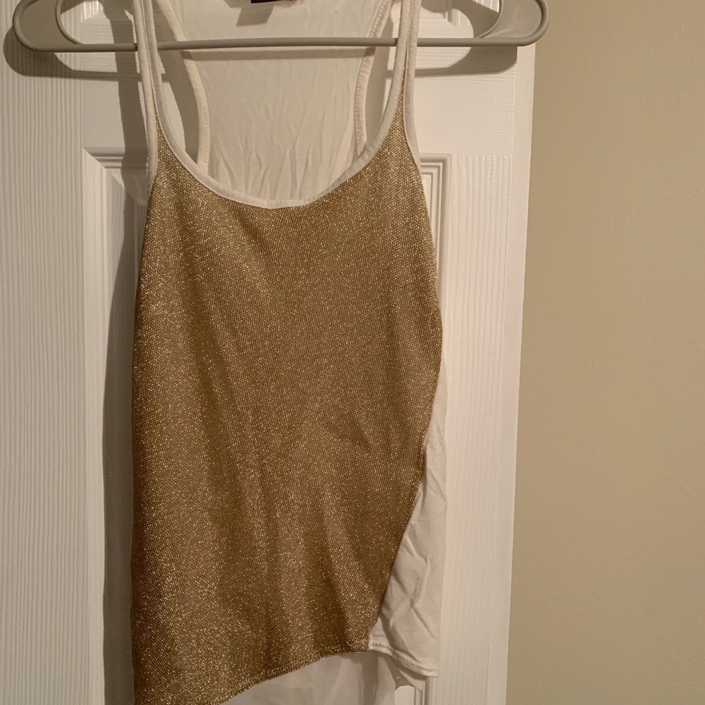 Armani Exchange Golden Tank Top